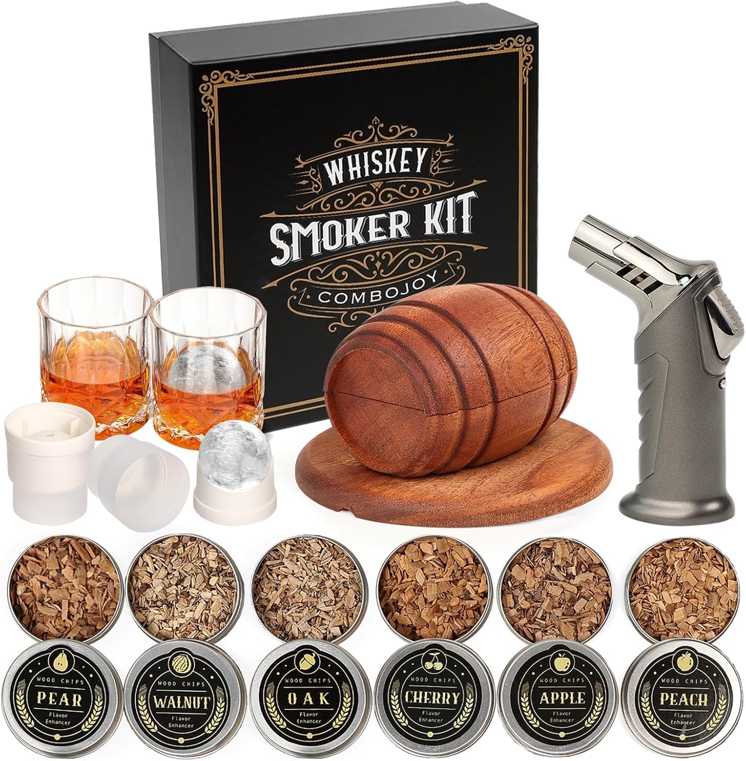 Whiskey Smoker Kit - Infuse cocktails with wood smoke flavors